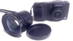 ●●RICOH GX200 本体 ワイドコンバージョンレンズ HA-2付、動作品 ○○RICOH GX200 本体 ワイドコンバージョンレンズ HA-2付、動作品