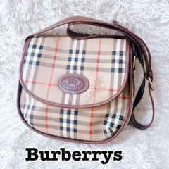 【美品】 Burberry バーバリー　ショルダーバッグ　ノバチェック　PVC