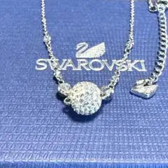 【美品】SWAROVSKI スワロフスキー ネックレス パヴェボール シルバーのサムネイル