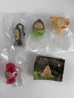 こびとづかん おすわりマスコット4 ガチャ 4種セット ①