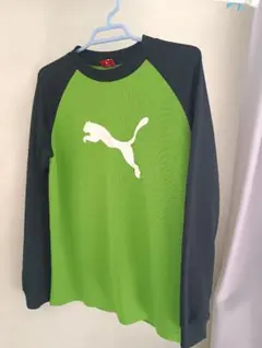 Puma グリーン ブラック 長袖Tシャツ　160～170