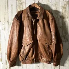 VALENTINO ブラウン レザージャケット VALENTINO Leather Jacket Vintage French Leather Brown Orange From