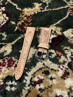 SAAD サード レザーベルト シルバー バックル スター 唐草 本革 メンズ