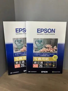 EPSON 写真用紙 A3 絹目調 KA320MSHR
