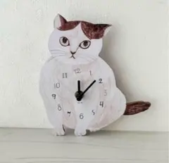 新品 松尾ミユキ ダイカット クロック belle 猫 ねこ ネコ キャット