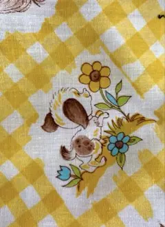 1119ビンテージ　小鳥&子供生地