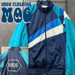 《US古着》アディダス ナイロンジャケット トレフォイル刺繍ロゴ メンズXL程