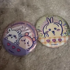 치이카와 缶バッジ 2個セット 모모가 헌책방 우사기