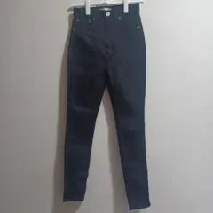 【MOUSSY】美品　スキニーデニム　ハイウエスト　ブラック　24インチ