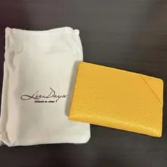 新品未使用品　牛革本革　コインケース　名刺入れ　マスタード