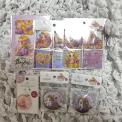 ディズニー　プリンセス　ラプンツェル　シール　アンプレラマーカー　ぷっくりメモ帳