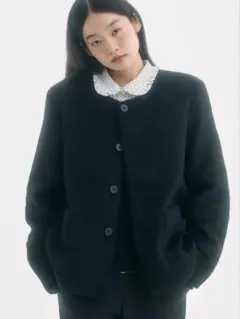 2025年最新】FEKETE ノーカラーウールシャギージャケットの人気