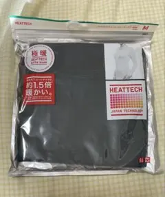 ユニクロ極暖HEATTECH クルーネックT M 濃緑