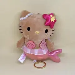 ハローキティ　リール付きマスコット　マーメイド　日焼けキティ