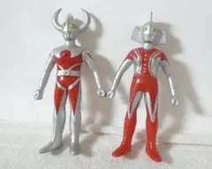 ウルトラマン　ウルトラ父　ウルトラ母　ソフビ　フィギュア　2体セット　バンダイ