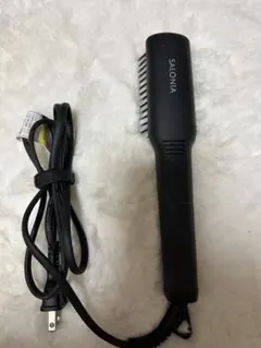 SALONIA ブラシヘアアイロン ブラック