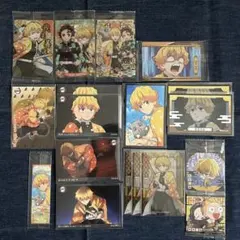 鬼滅の刃 我妻善逸 カード＆ステッカー18点セット