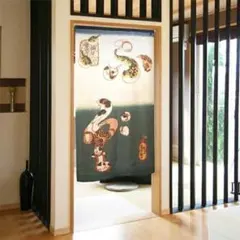 掛軸 歌川国重 猫文字(ふぐ) - メルカリ