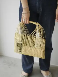 Aeta 新品未使用 TOTE M TL02 レザー編み込みトートバッグ 内袋付のサムネイル