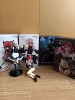 4体セットブラックロベリア、リズ、夢川海夢　恋 乾紗寿、ジュジュフィギュア