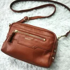 美品✨トプカピ　TOPKAPI　ミニ　本革　ショルダーバッグ　ブラウン　小物入れ
