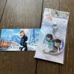 名探偵コナンハイウェイの堕天使オーロラアクリルキーホルダー江戸川コナン＆世良真純