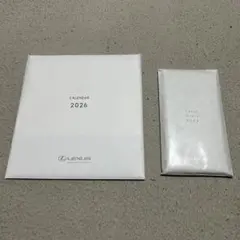 レクサス 2026年手帳(黒)と卓上カレンダーのセット
