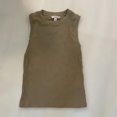 BANANA REPUBLIC リブタンクトップ ベージュ Sのサムネイル