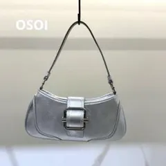 OSOI ショルダーバッグ シルバー