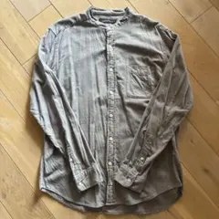グリーンレーベルリラクシング　ナチュラルフィット ビエラ バンドカラーシャツ　L