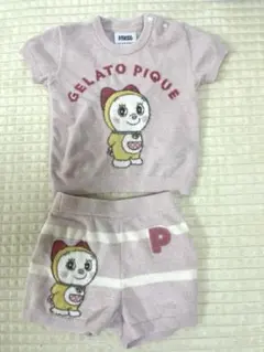 GELATO PIQUE ドラミちゃん ベビーパジャマ セットアップ　80㎝