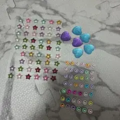 カラフル星型・ハート型シールセット