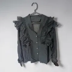 【新品未使用】ABITOKYO♥シアーフリルブラウスのサムネイル