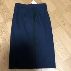 ユニクロタイトニットスカート SネイビーラインスカートGU