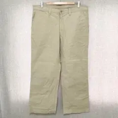 美品✦UNIQLO ワイドチノパンツ ウエスト94 ライトベージュ 大きい