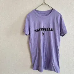 Bella+Canvas 【Sサイズ程度】ギター プリント Tシャツ 紫