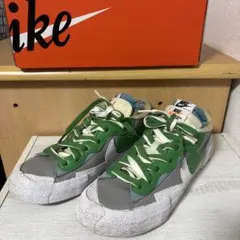 sacai×NIKE blazer low classic green