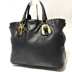 【美品】プラダ トートバッグ A4収納 2way カーフレザー BN1902