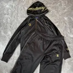 【champion】セットアップジャージ/魔裟斗モデル/ブラック/ゴールド