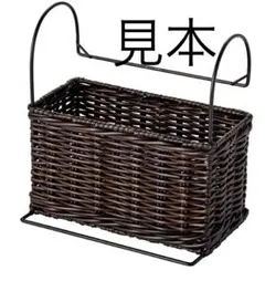 バーに掛けるちょい足し収納　スチールバスケット〈ユーズドブラウン〉