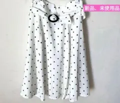 ミッシュマッシュ ドット柄　フレアスカート　　Sサイズ