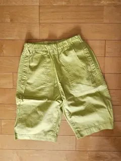 GU キッズ ハーフパンツ 140cm ライトグリーン