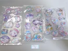 ウォーターinシール3点セット　外装無し　3Dシール　可愛い　⑥