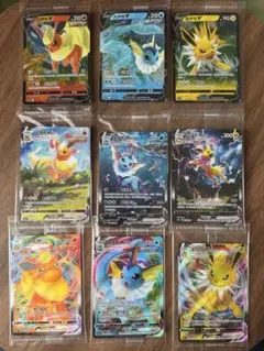 新品未開封】夏ポケカ ブースター シャワーズ サンダース 中国語 3枚