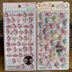 正規品　サンリオ　ボンボンドロップ　ミニ　マイメロ　うるちゅるポップシール　2枚