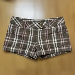 LIZ LISA リズリサ ブラウン チェック ショートパンツ y2k 00s