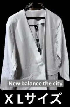 ニューバランスthe city ノーカラージャケット XL ホワイト