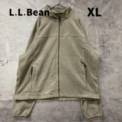 エルエルビーン フリース ベージュ ハーフジップ 軽量フリース M【7420】