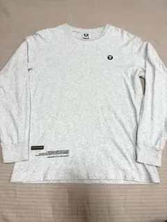 AAPE ライトグレー　ロンT サイズXL エイプ　ベイプスタのサムネイル