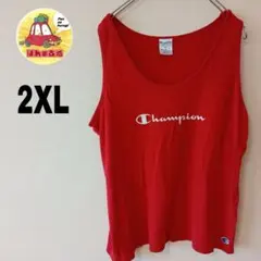 USA古着 Champion ノースリーブ　2XL レッドのサムネイル